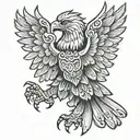 albanian eagle tattoo design idea