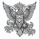 albanian eagle tattoo design idea