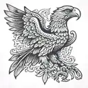 albanian eagle tattoo design idea