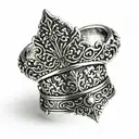 gothic crown ring finger tattoo design idea