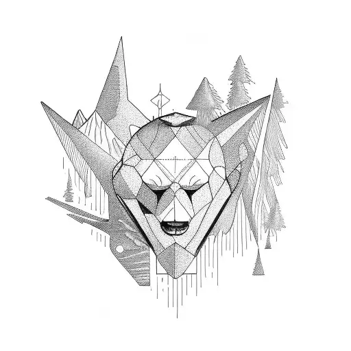 oxytocin, mountains tattoo design idea
