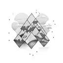 oxytocin, mountains tattoo design idea