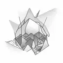 oxytocin, mountains tattoo design idea