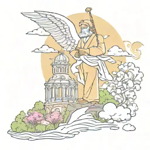 heaven is a place on earth with you tattoo design idea