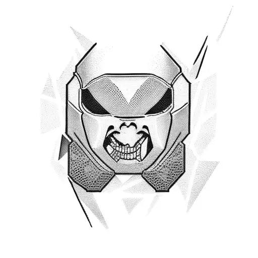 Create a tattoo of a wrestling ring with pixelated graphics tattoo design idea