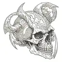 skull of gul'dan, world of warcraft tattoo design idea