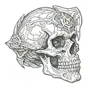 skull of gul'dan, world of warcraft tattoo design idea