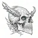 skull of gul'dan tattoo design idea