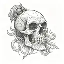skull of gul'dan tattoo design idea