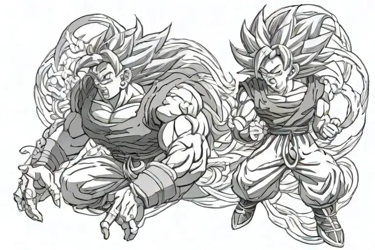 dragon ball z tattoo design idea