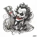joker tattoo design idea