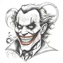 joker tattoo design idea