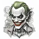 joker tattoo design idea
