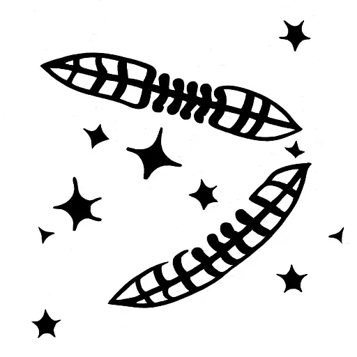 infinity stars cricket  tattoo design idea