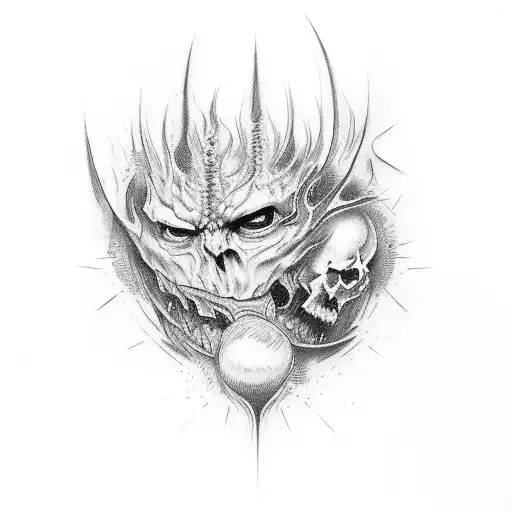 dante and virgilio throgh inferno tattoo design idea