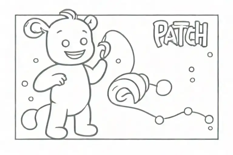 sour patch kid  tattoo design idea