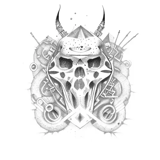 nomad punk tattoo design idea