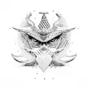nomad warrior eagle tattoo design idea