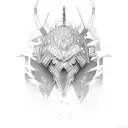 nomad warrior tattoo design idea