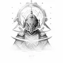 nomad warrior tattoo design idea