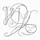 the letters Y, C, M, T, B in cursive tattoo tattoo design idea