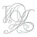 a design with the letters y,c,m,t,b in cursive writing tattoo design idea