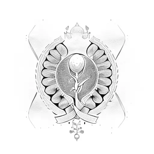 laurel wreath tattoo design idea