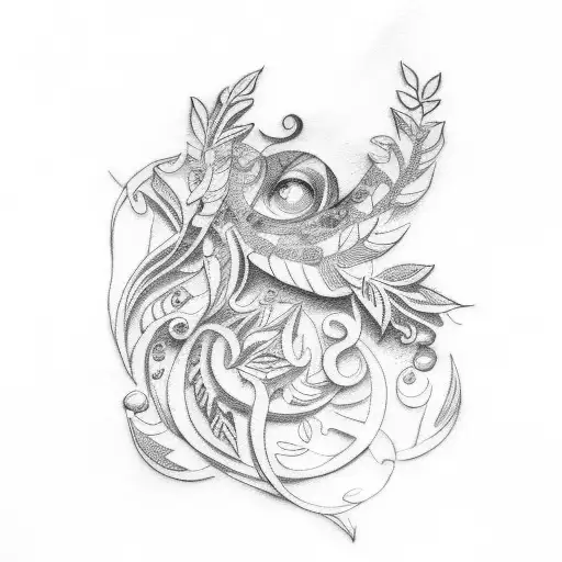 laurel wreath tattoo design idea