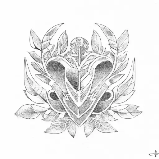 laurel wreath tattoo design idea