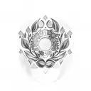 laurel wreath tattoo design idea