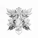 laurel wreath tattoo design idea