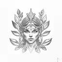 laurel wreath tattoo design idea