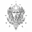 laurel wreath tattoo design idea