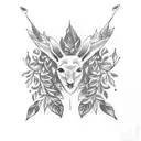 laurel wreath tattoo design idea