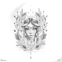 laurel wreath tattoo design idea