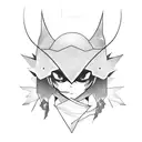 hacking, programming, anime tattoo design idea