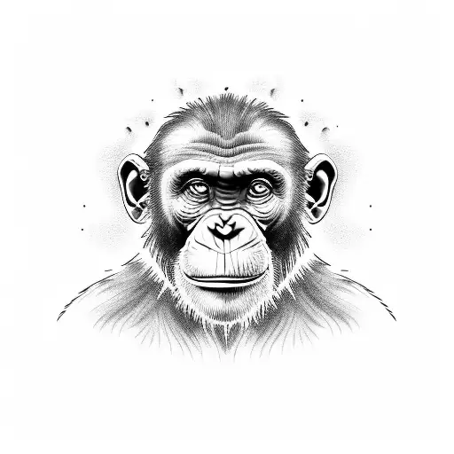 Caesar the chimpanzee tattoo design idea