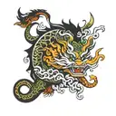 Vietnamese Mythical Creatures tattoo design idea