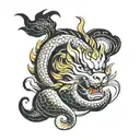 Vietnamese Mythical Creatures tattoo design idea