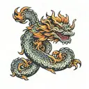 Vietnamese Mythical Creatures tattoo design idea