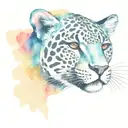 mechanical jaguar tattoo design idea