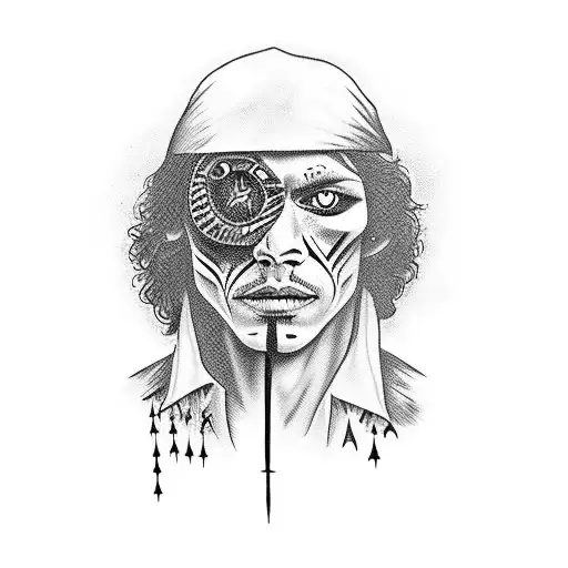 richard ramirez the Night Stalker  tattoo design idea