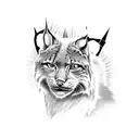 full chest lynx/ mcgregor type of tattoo tattoo design idea
