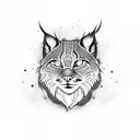 full chest lynx/ mcgregor type of tattoo tattoo design idea