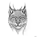 full chest lynx/ mcgregor type of tattoo tattoo design idea