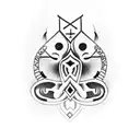 deepak and aaradhya  tattoo design idea