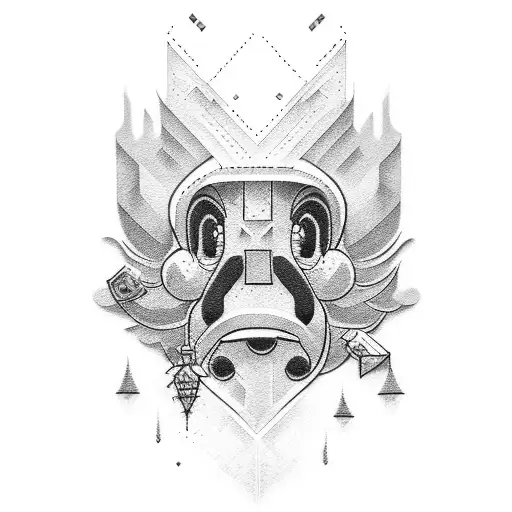 mario tattoo design idea
