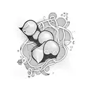 boobies tattoo design idea