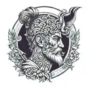 stoic men tattoo design idea
