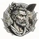 stoic men tattoo design idea